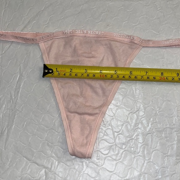Victoria’s Secret light pink cotton v-string thong panty XL - Picture 7 of 11